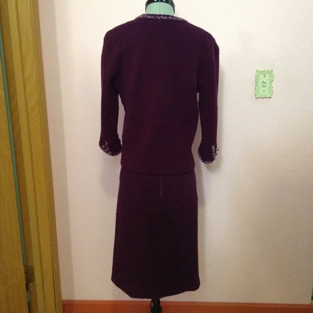 AS IS Vintage 1960s '60s Butte Knit Skirt Suit - Picture 2 of 10